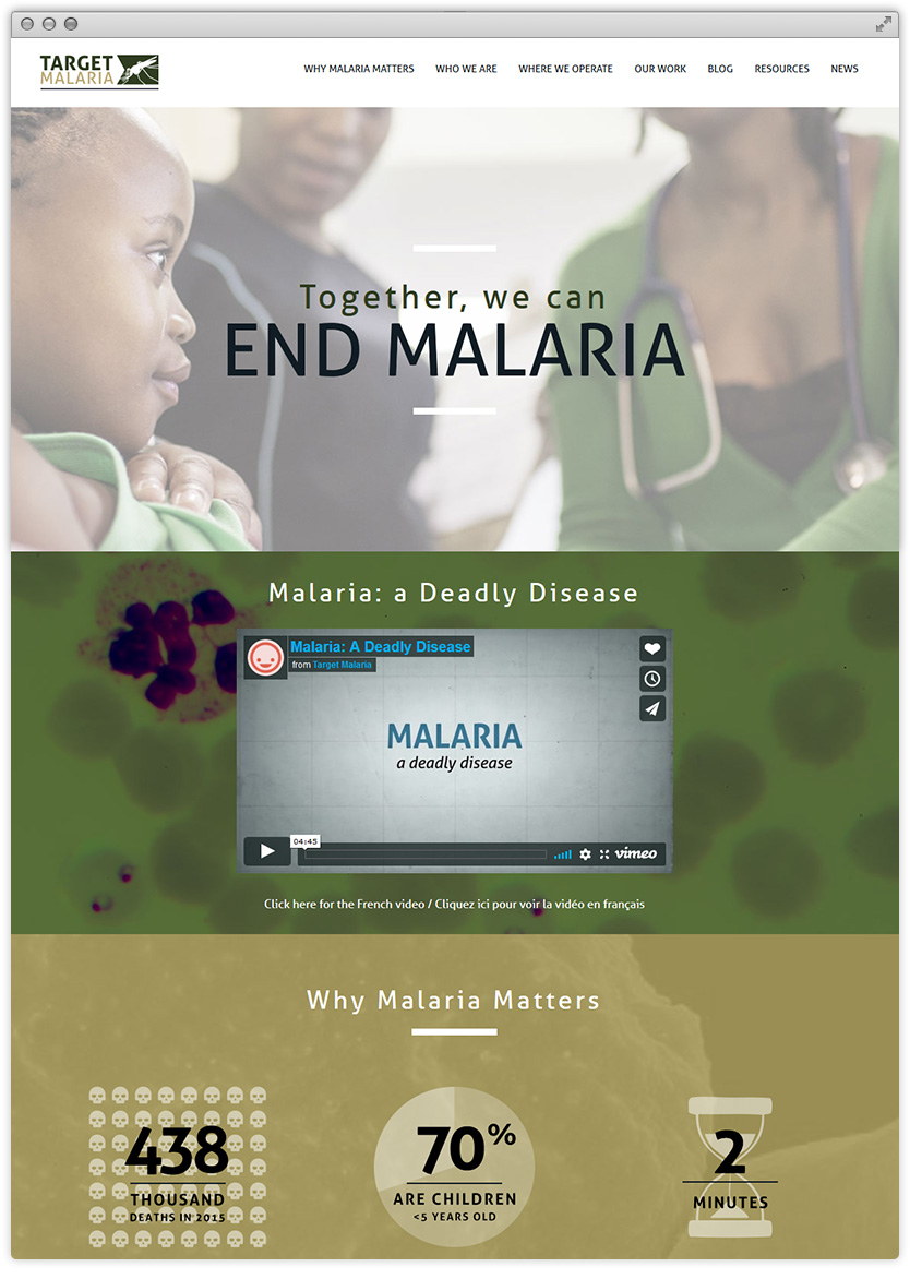 Target Malaria Website